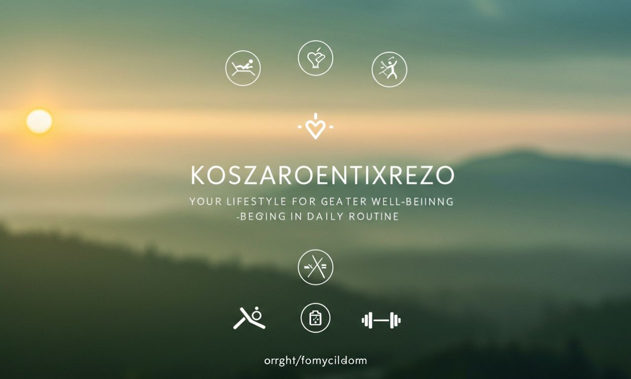 Koszaroentixrezo: Your Lifestyle for Greater Well-being in Daily Routine